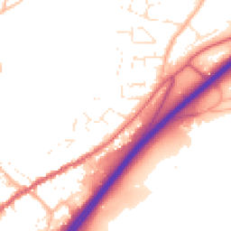 Daytime road noise heatmap for TQ13 7AN