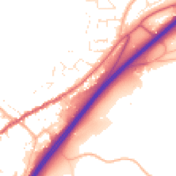 Daytime road noise heatmap for TQ13 7AS