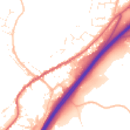 Daytime road noise heatmap for TQ13 7AX