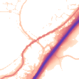 Daytime road noise heatmap for TQ13 7AZ