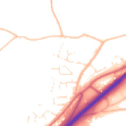 Daytime road noise heatmap for TQ13 7BL