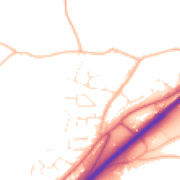 Daytime road noise heatmap for TQ13 7BS