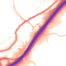 Daytime road noise heatmap for TQ13 7DH