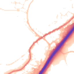 Daytime road noise heatmap for TQ13 7DX