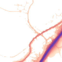 Daytime road noise heatmap for TQ13 7DY