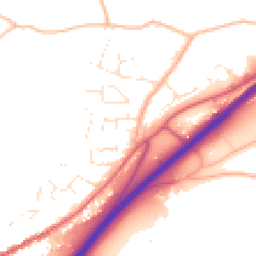Daytime road noise heatmap for TQ13 7FB