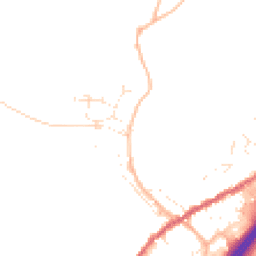 Daytime road noise heatmap for TQ13 7JG