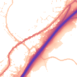 Daytime road noise heatmap for TQ13 7NH