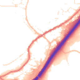 Daytime road noise heatmap for TQ13 7QB