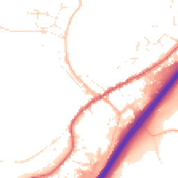 Daytime road noise heatmap for TQ13 7QD