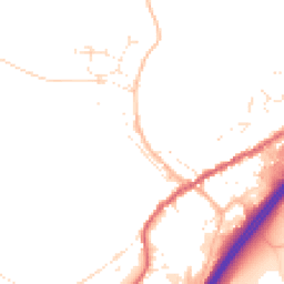 Daytime road noise heatmap for TQ13 7QH