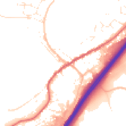 Daytime road noise heatmap for TQ13 7QJ