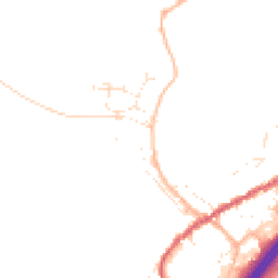 Daytime road noise heatmap for TQ13 7QL