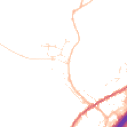 Daytime road noise heatmap for TQ13 7QW