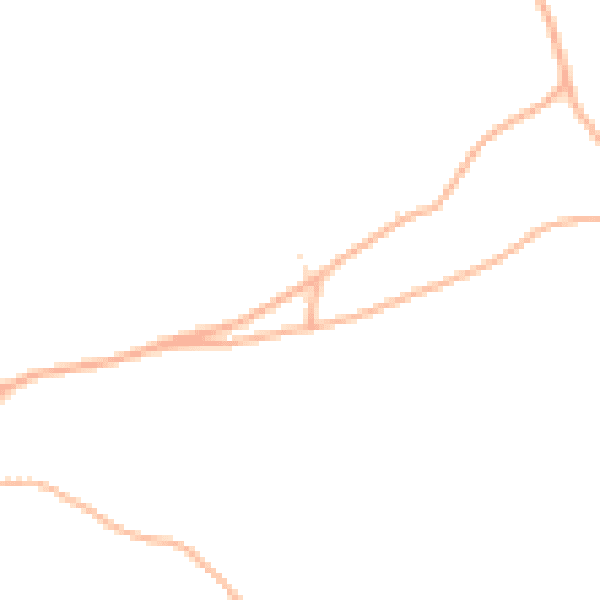 Daytime road noise heatmap for TQ13 7RU