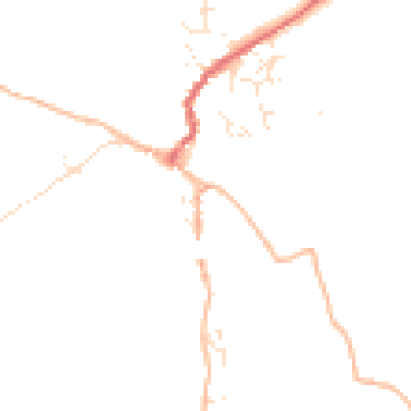 Daytime road noise heatmap for TQ13 8BL