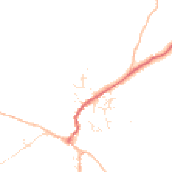 Daytime road noise heatmap for TQ13 8DN