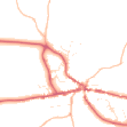 Daytime road noise heatmap for TQ13 8FB
