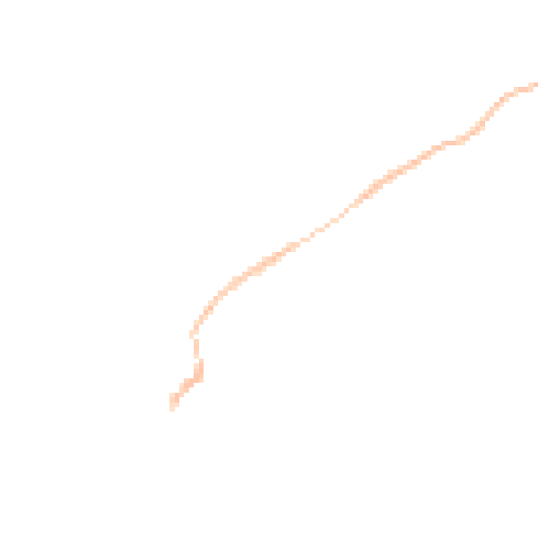Night-time road noise heatmap for TQ13 8FG