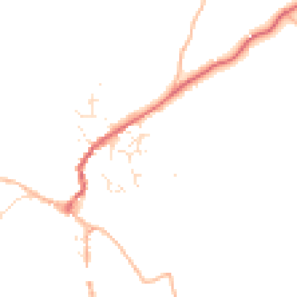 Daytime road noise heatmap for TQ13 8FL