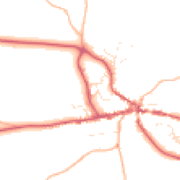 Daytime road noise heatmap for TQ13 8JA