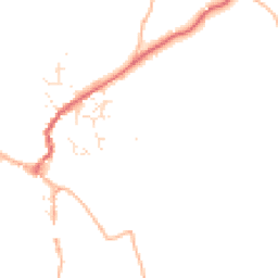 Daytime road noise heatmap for TQ13 8JE