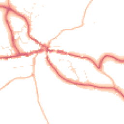 Daytime road noise heatmap for TQ13 8LE