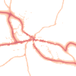 Daytime road noise heatmap for TQ13 8LL