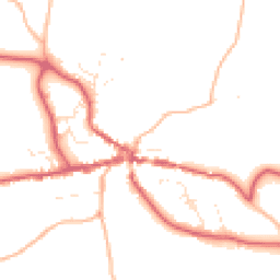 Daytime road noise heatmap for TQ13 8LT