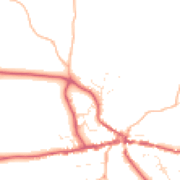 Daytime road noise heatmap for TQ13 8NB