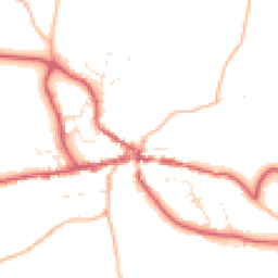 Daytime road noise heatmap for TQ13 8ND