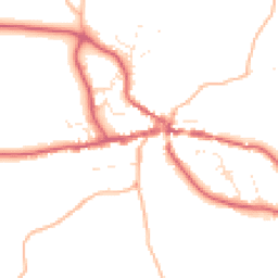 Daytime road noise heatmap for TQ13 8NE