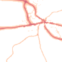Daytime road noise heatmap for TQ13 8NY