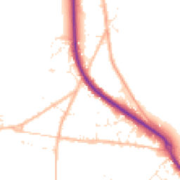 Daytime road noise heatmap for TQ13 9BN
