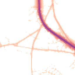 Daytime road noise heatmap for TQ13 9BZ