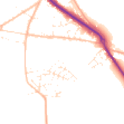 Daytime road noise heatmap for TQ13 9FD
