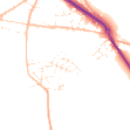 Daytime road noise heatmap for TQ13 9FN