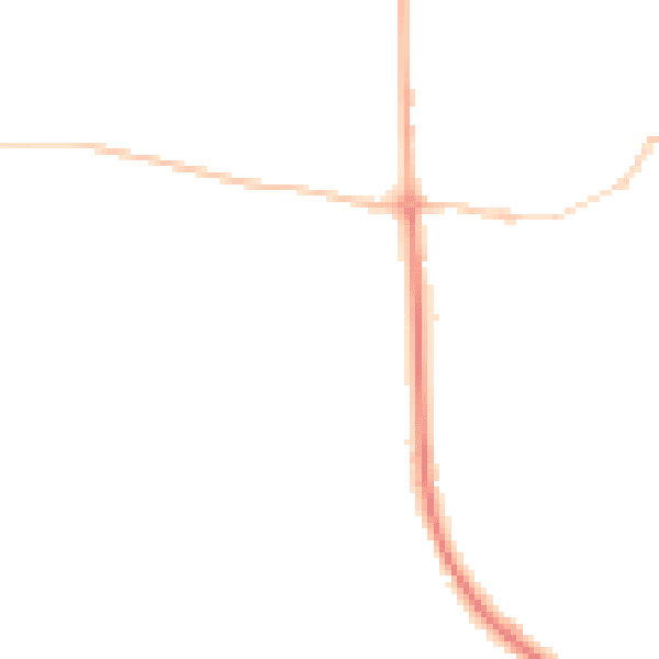 Night-time road noise heatmap for TQ13 9FS
