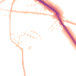 Daytime road noise heatmap for TQ13 9FW