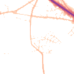 Daytime road noise heatmap for TQ13 9FZ