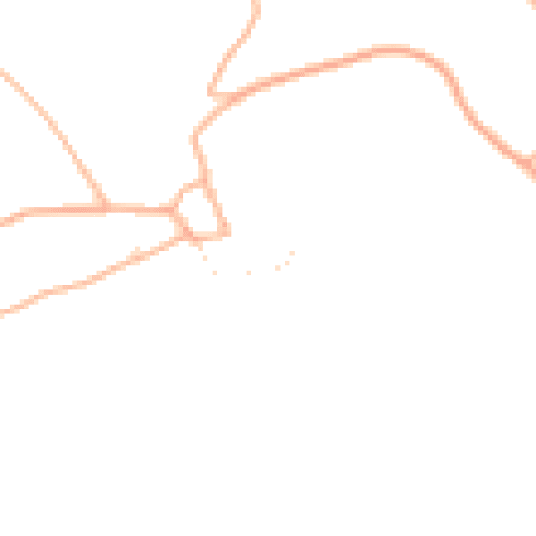 Daytime road noise heatmap for TQ13 9RY