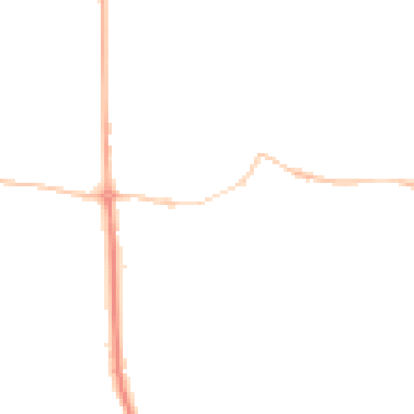 Night-time road noise heatmap for TQ13 9SB