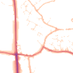 Daytime road noise heatmap for TQ13 9YX