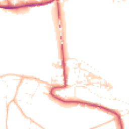 Daytime road noise heatmap for TQ14 0DB