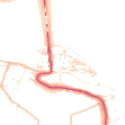 Daytime road noise heatmap for TQ14 0DF