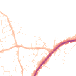 Daytime road noise heatmap for TQ14 8GD