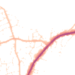 Daytime road noise heatmap for TQ14 8GG