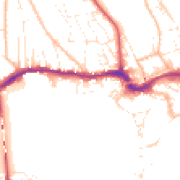 Daytime road noise heatmap for TQ14 8HA
