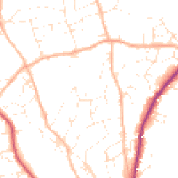 Daytime road noise heatmap for TQ14 8NN