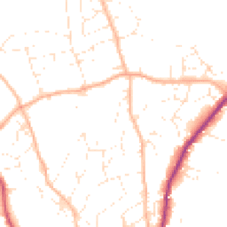 Daytime road noise heatmap for TQ14 8QQ
